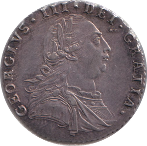 1787 SIXPENCE ( GVF )