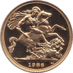 1986 GOLD SOVEREIGN ( PROOF )