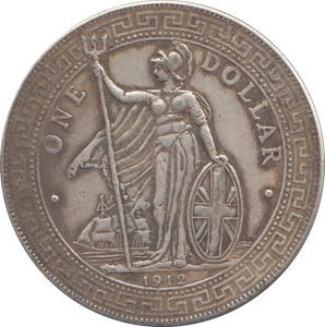 1912 SILVER BRITISH TRADE DOLLAR