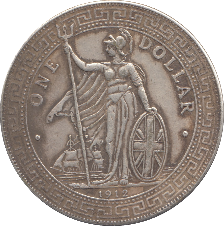 1912 SILVER BRITISH TRADE DOLLAR