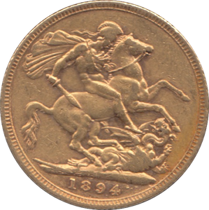 1894 GOLD SOVEREIGN ( VF ) MELBOURNE MINT