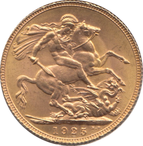 1925 GOLD SOVEREIGN ( UNC )