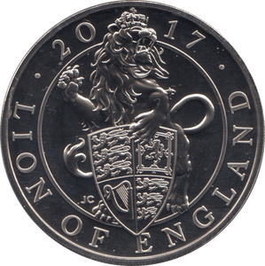 2017 BRILLIANT UNCIRCULATED £5 QUEENS BEASTS LION OF ENGLAND BU