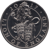 2017 BRILLIANT UNCIRCULATED £5 QUEENS BEASTS LION OF ENGLAND BU