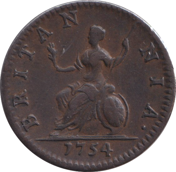 1754 FARTHING ( VF )