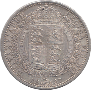 1887 HALFCROWN ( EF )