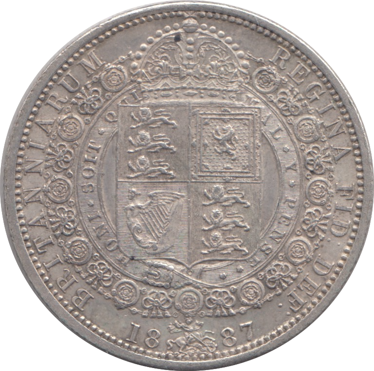 1887 HALFCROWN ( EF )