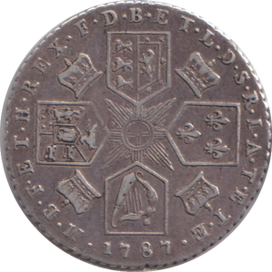 1787 SIXPENCE ( VF )