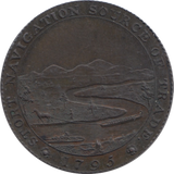 1795 HALFPENNY TOKEN NAVIGATION BISHOPS STORTFORD