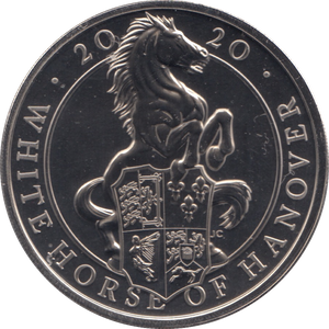 2020 BRILLIANT UNCIRCULATED £5 QUEENS BEASTS WHITE HORSE OF HANOVER BU