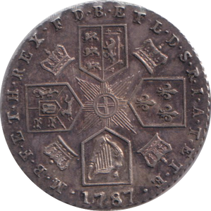 1787 SIXPENCE ( GVF )