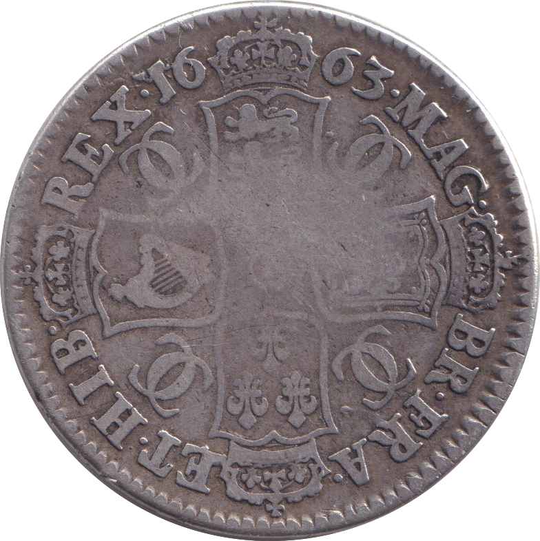 1663 HALFCROWN ( FINE )