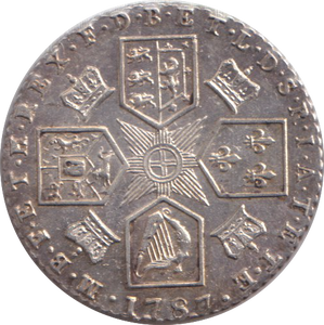 1787 SIXPENCE ( EF )