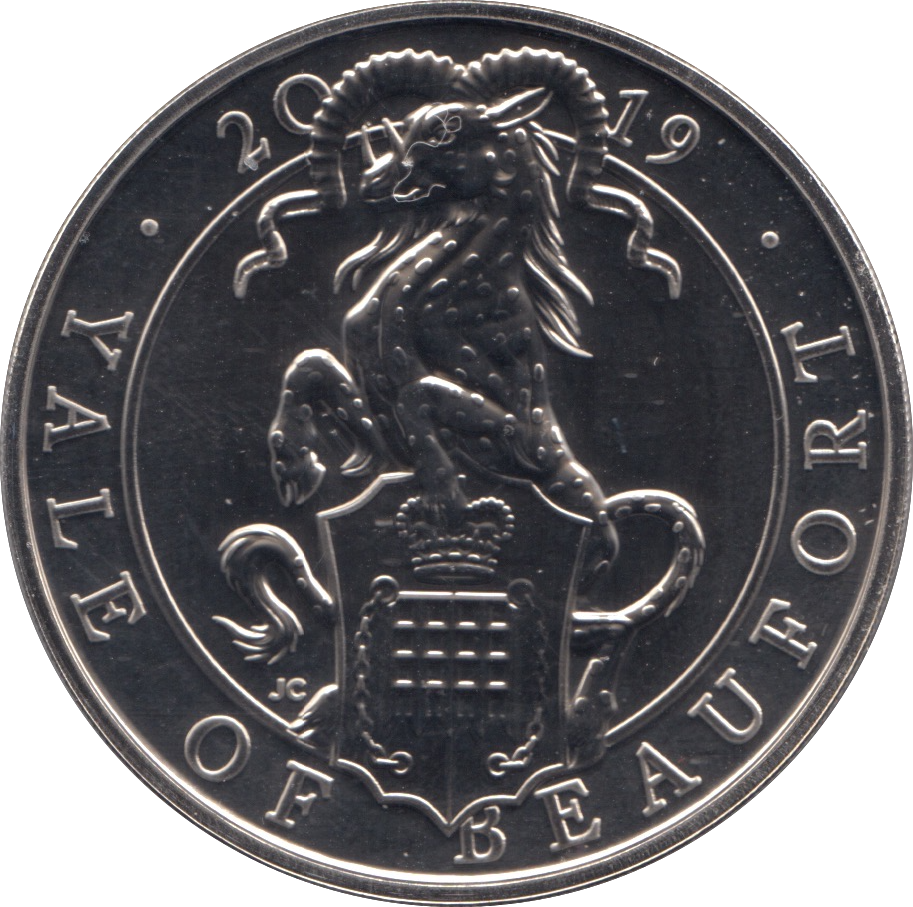 2019 BRILLIANT UNCIRCULATED £5 QUEENS BEASTS YALE OF BEAUFORT BU