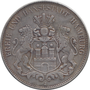 1903 GERMAN STATES SILVER FIVE MARKS