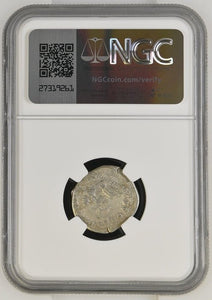 AD 98-117 ROMAN EMPIRE AR Denarius Trajan hldg. wheel rv Via Traiana reclines (NGC) F Strike: 5/5 Surface: 4/5 - NGC CERTIFIED COINS - Cambridgeshire Coins