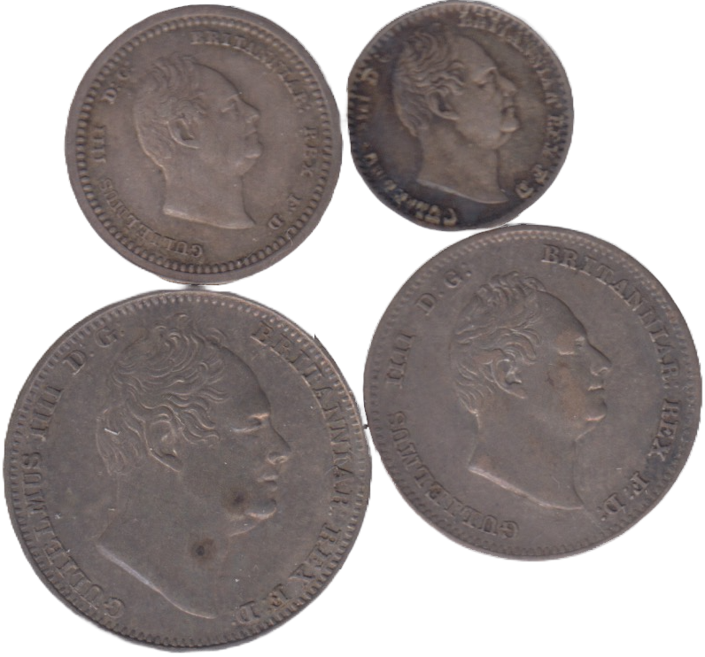 1834 MAUNDY SET WILLIAM IIII