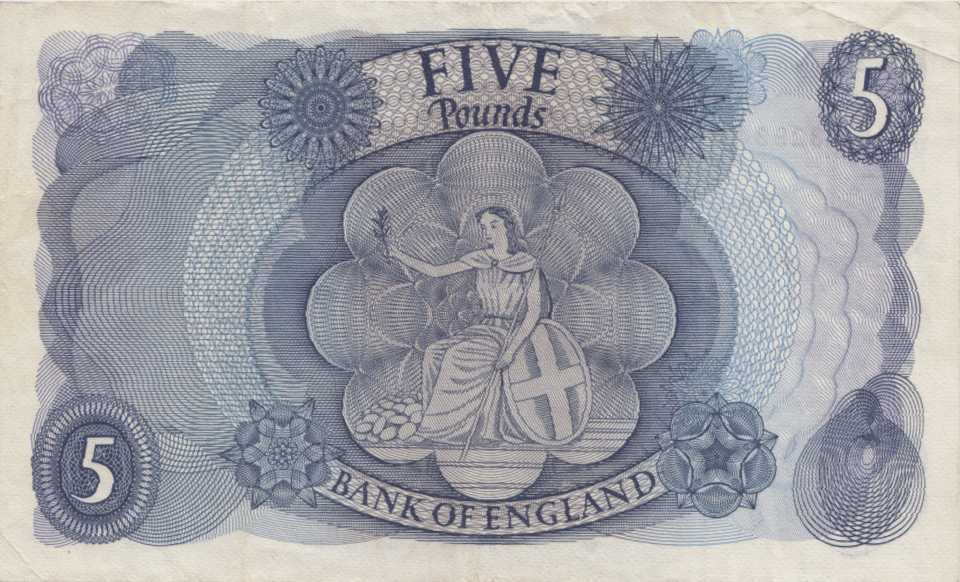 FIVE POUNDS BANKNOTE FFORDE REF £5 - 22 - £5 BANKNOTES - Cambridgeshire Coins