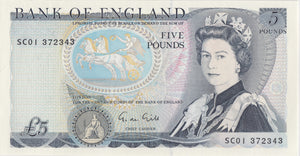 FIVE POUNDS BANKNOTE GILL REF £5 - 104 - £5 BANKNOTES - Cambridgeshire Coins