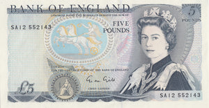 FIVE POUNDS BANKNOTE GILL REF £5 - 84 - £5 BANKNOTES - Cambridgeshire Coins