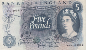 FIVE POUNDS BANKNOTE PAGE REF £5-6 - £5 BANKNOTES - Cambridgeshire Coins