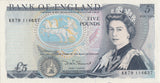 FIVE POUNDS BANKNOTE SOMERSET REF £5 - 76 - £5 BANKNOTES - Cambridgeshire Coins