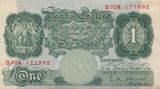 ONE POUND BANKNOTE BANK OF ENGLAND £1 - 113 - £1 Banknotes - Cambridgeshire Coins