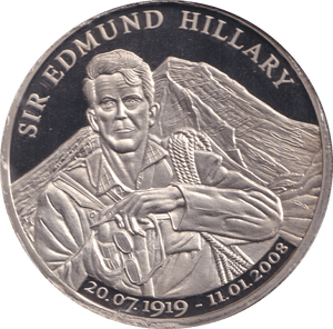 SIR EDMUND HILLARY COIN F208 - WORLD COINS - Cambridgeshire Coins