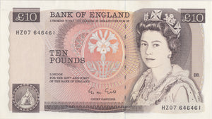 TEN POUNDS BANKNOTE GILL REF £10 - 77 - £10 Banknotes - Cambridgeshire Coins