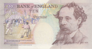 TEN POUNDS BANKNOTE KENTFIELD REF £10 - 4 - £10 Banknotes - Cambridgeshire Coins