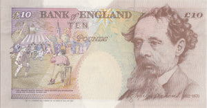 TEN POUNDS BANKNOTE LOWTHER REF £10 - 53 - £10 Banknotes - Cambridgeshire Coins