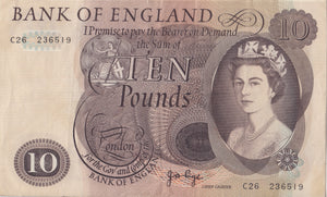 TEN POUNDS BANKNOTE PAGE REF £10 - 38 - £10 Banknotes - Cambridgeshire Coins