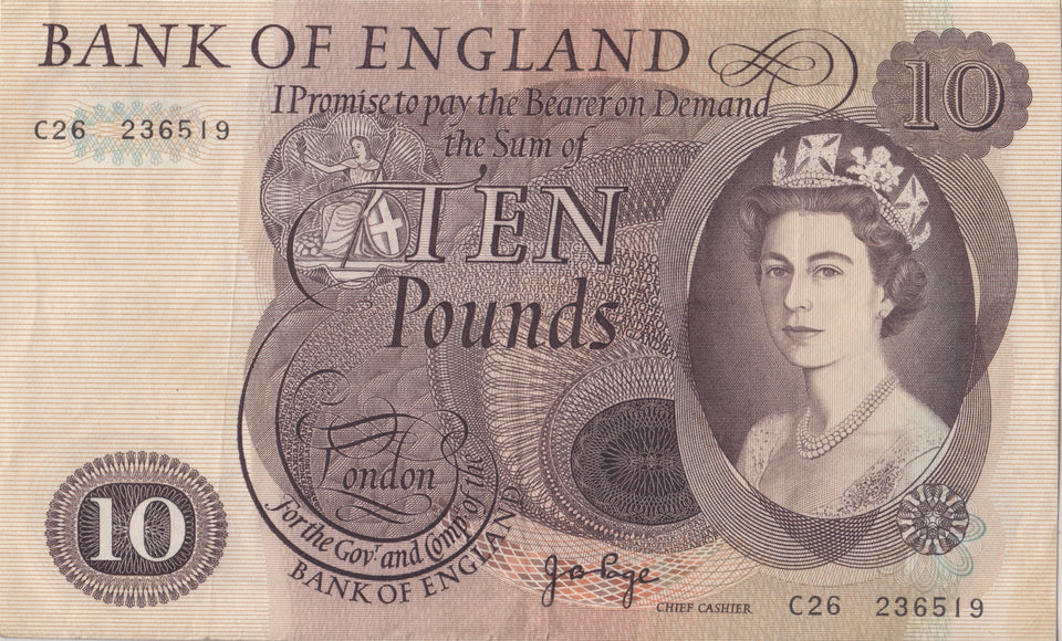 TEN POUNDS BANKNOTE PAGE REF £10 - 38 - £10 Banknotes - Cambridgeshire Coins