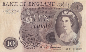 TEN POUNDS BANKNOTE PAGE REF £10 - 39 - £10 Banknotes - Cambridgeshire Coins