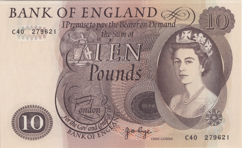 TEN POUNDS BANKNOTE PAGE REF £10 - 82 - £10 Banknotes - Cambridgeshire Coins