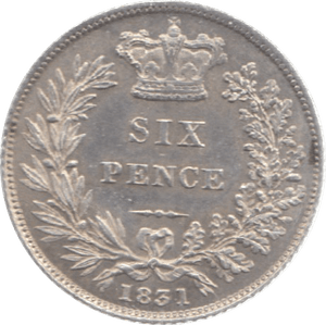 1831 SIXPENCE ( AUNC ) 25 - Sixpence - Cambridgeshire Coins