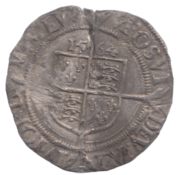 1564 SILVER SIXPENCE ELIZABETH 1ST - Hammered Coins - Cambridgeshire Coins