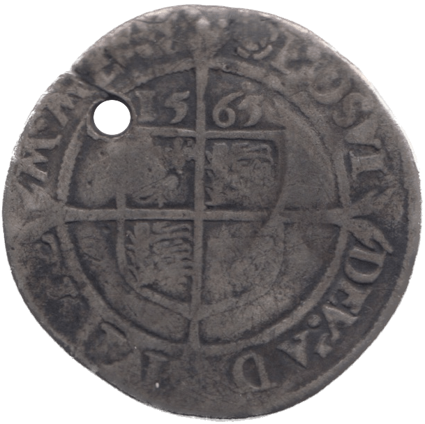 1565 SILVER SIXPENCE ELIZABETH 1ST - Hammered Coins - Cambridgeshire Coins