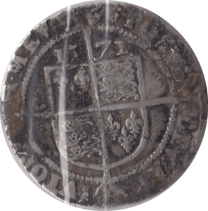 1571 ELIZABETH 1ST SIXPENCE - hammered coins - Cambridgeshire Coins