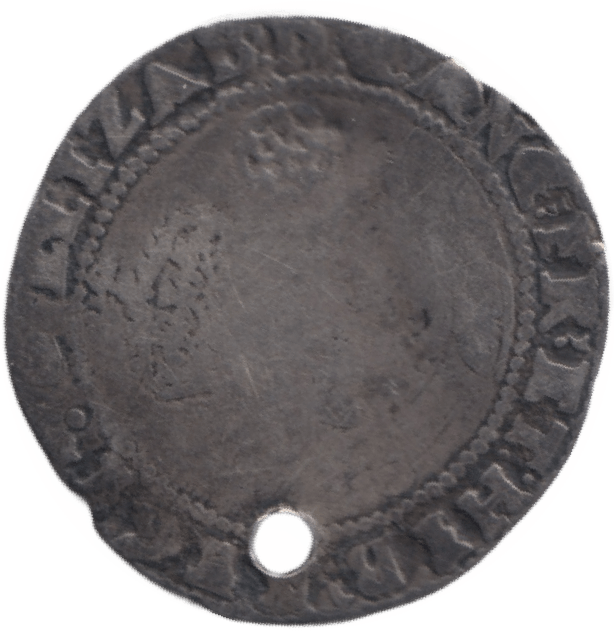 1592 SILVER SIXPENCE ELIZABETH 1ST FIFTH ISSUE - Hammered Coins - Cambridgeshire Coins