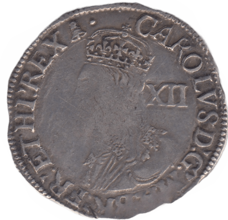 1634 SILVER SHILLING CHARLES 1ST - Cambridgeshire Coins