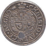 1638 SIXPENCE CHARLES 1ST ABERYSTWYTH - Hammered Coins - Cambridgeshire Coins