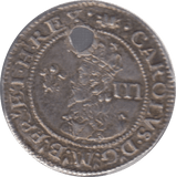 1638 SIXPENCE CHARLES 1ST ABERYSTWYTH - Hammered Coins - Cambridgeshire Coins