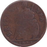 1672 FARTHING ( FINE ) - Farthing - Cambridgeshire Coins