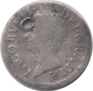 1687 SILVER HALFGROAT JAMES II - MAUNDY TWOPENCE - Cambridgeshire Coins