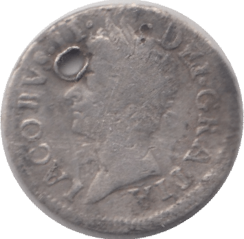 1687 SILVER HALFGROAT JAMES II - MAUNDY TWOPENCE - Cambridgeshire Coins