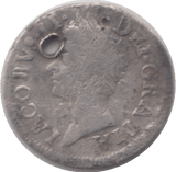 1687 SILVER HALFGROAT JAMES II - MAUNDY TWOPENCE - Cambridgeshire Coins