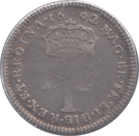 1692 MAUNDY FOURPENCE ( FINE ) - Maundy Coins - Cambridgeshire Coins