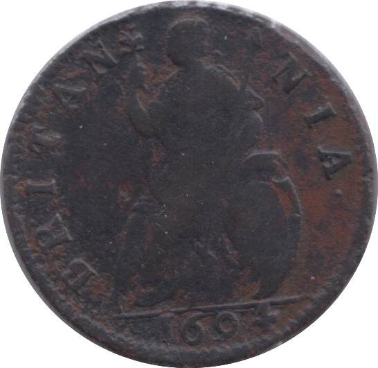 1694 FARTHING ( VF ) - Farthing - Cambridgeshire Coins