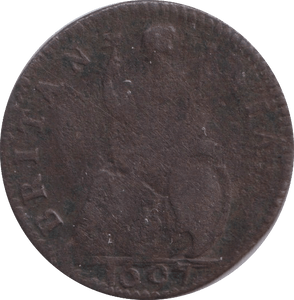 1697 FARTHING ( FINE ) - Farthing - Cambridgeshire Coins